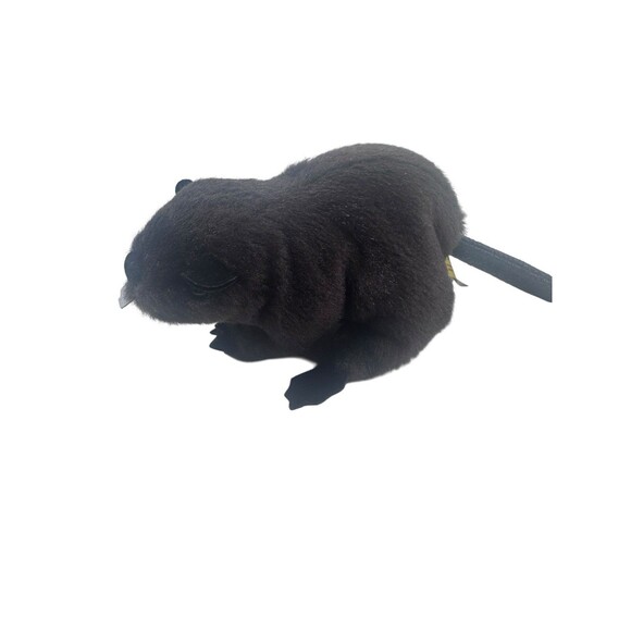 Folkmanis Mini Beaver Finger Puppet Brown Plush Stuffed Animal 2561 7" Preowned - Picture 6 of 13